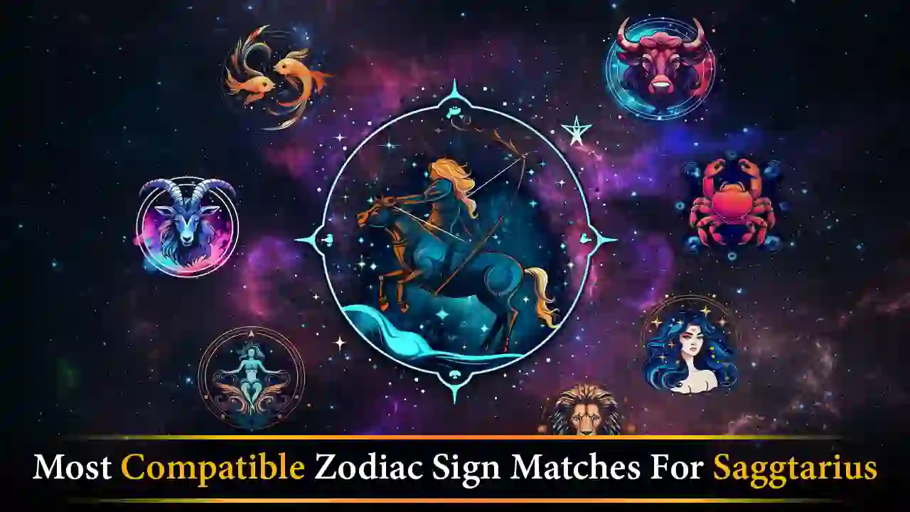 Sagittarius compatibility with zodiac signs chart showing best love matches